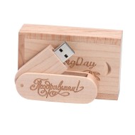 Ξύλινο USB Stick και Κουτί