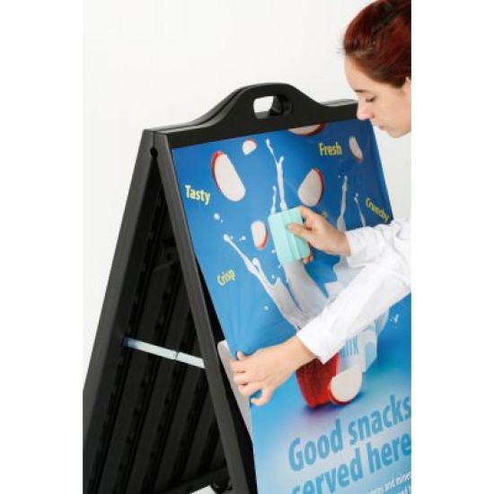 Σταντ Πεζοδρομίου A-Board PVC DS-10CB (Μαύρο)