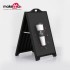 Σταντ Πεζοδρομίου A-Board PVC DS-10CB (Μαύρο)