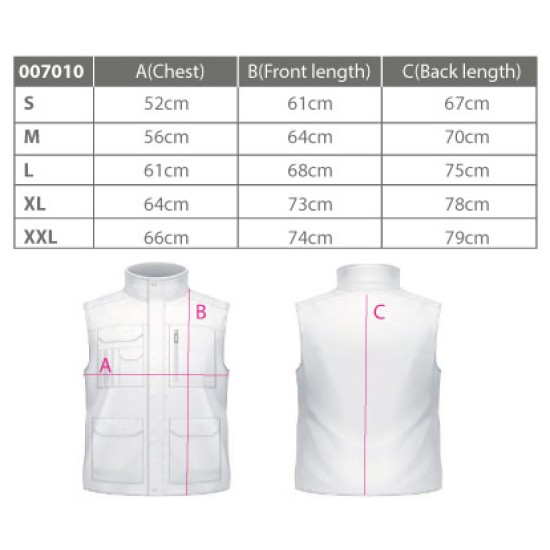 Γιλέκο εργασίας δίχρωμο ΤC bodywarmer active wear