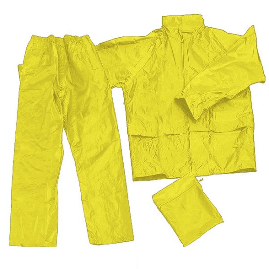 Αδιάβροχο σετ από 100% Polyester με εσωτερική μεμβράνη PVC
