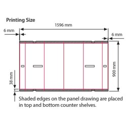 Σταντ προώθησης προϊόντων 1596x900mm, με τσάντα μεταφοράς