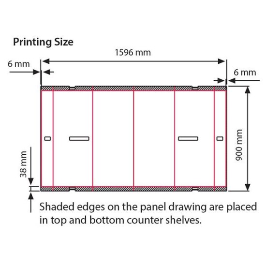 Σταντ προώθησης προϊόντων 1596x900mm, με τσάντα μεταφοράς