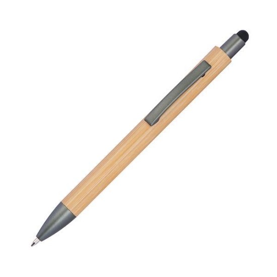 Στυλό touch pen eco, από bamboo, μπλε