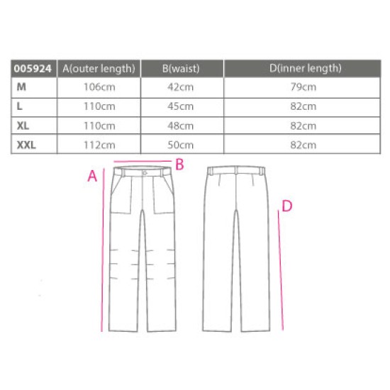Παντελόνια εργασίας , 65-35 , 240gr. active wear